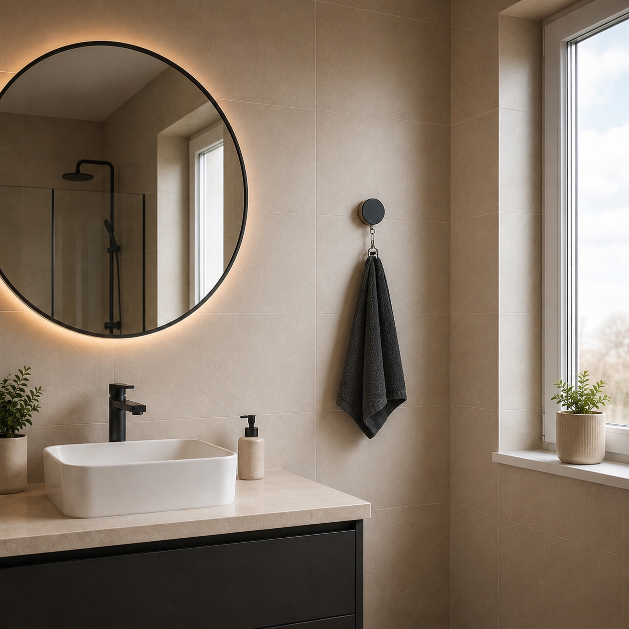 Çok Amaçlı Uzayabilen Havlu Tutucu - Mutfak & Banyo (Siyah)