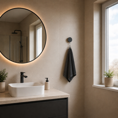 Çok Amaçlı Uzayabilen Havlu Tutucu - Mutfak & Banyo (Siyah)